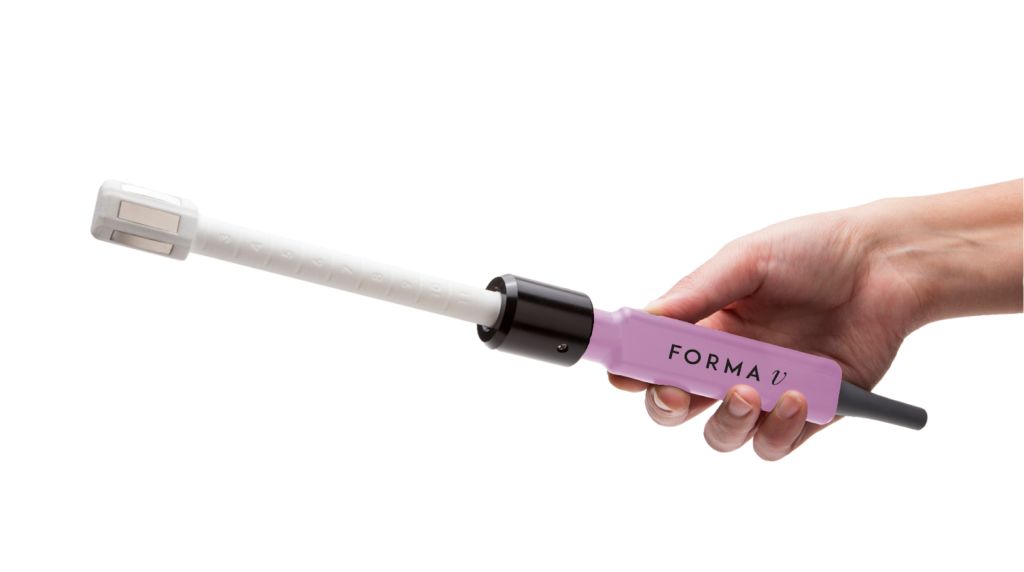 Aplicador FormaV de radiofrecuencia íntima